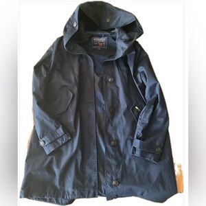 Woolrich short trenchcoat, navy XL